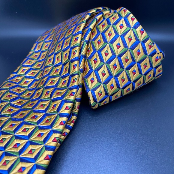 Paul Fredrick Mens Dress Tie 100% Silk Made in Italy 🇮🇹 - Picture 4 of 11
